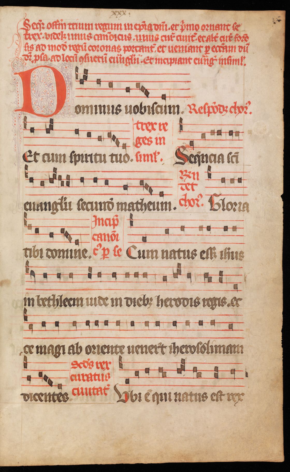 Genève, Bibliothèque de Genève, Ms. lat. 38b, f. 35r – Solemn Evangelistary of St. Pierre Cathedral of Geneva