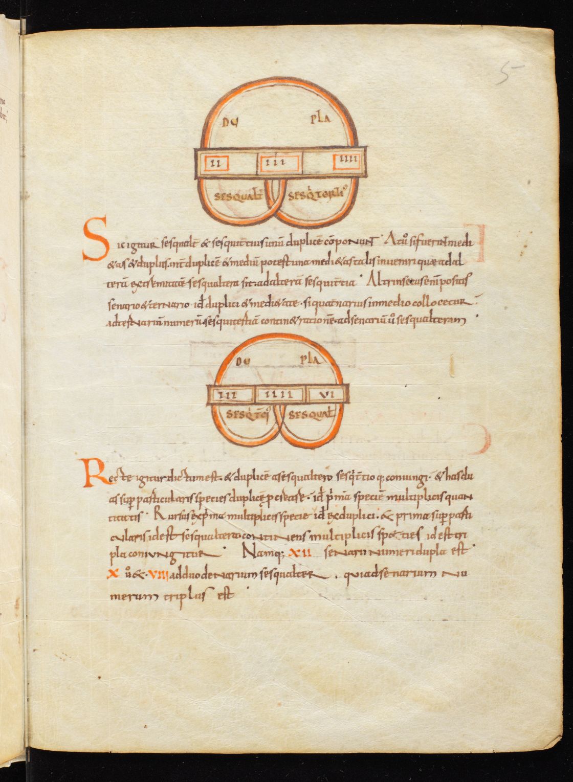 Bern, Burgerbibliothek, Cod. F 219 I, f. 5r – Boethius, De arithmetica