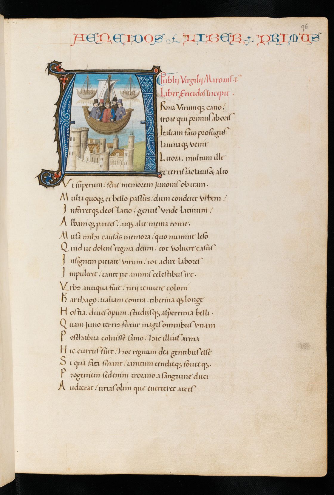 Basel, Universitätsbibliothek, F III 3, f. 96r – Composite manuscript (Virgil)